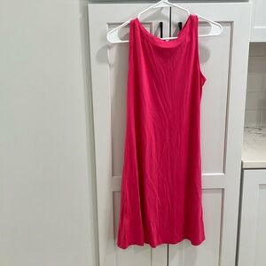 Tommy Bahama Women's Neon Hot Pink Tencel Model Sleeveless Midi Dress